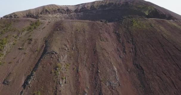 Verbazingwekkende Langzame Onthulling Van Vesuvius Krater — Stockvideo