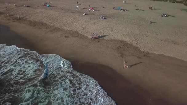 Aerial Dolly Fuori Una Spiaggia Zapallar Chile — Video Stock