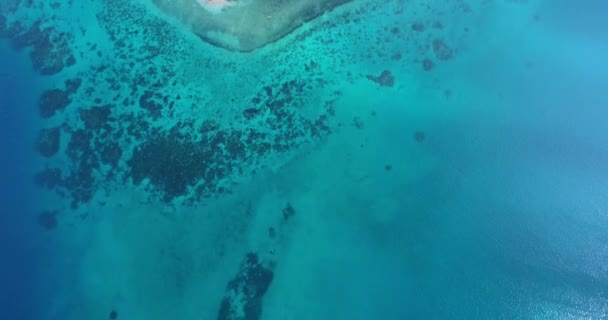 Aerial Reveal Shot Bawe Island Zanzibar — Stock Video