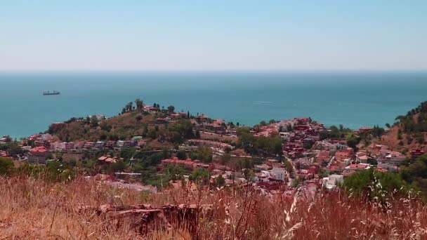 Mlaga Spanya Nın Güneyindeki Iyi Şehir Mediterraneo Sahilinde Harika Manzaralar — Stok video
