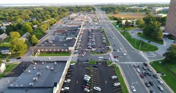 Flugdrohne Über 202 Concord Pike Wilmington Delaware Fairfax Shopping Center — Stockvideo