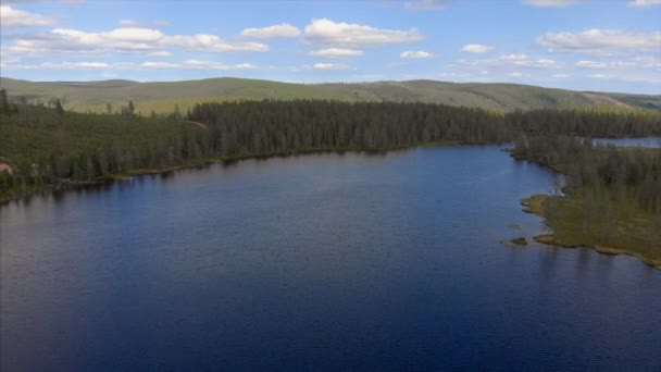 Imágenes Pequeño Lago Pesquero Dalarna Suecia — Vídeos de Stock