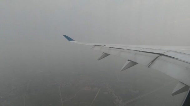 Letadlo Přilétá Chi Minh Airport Hanoj Časných Ranních Hodinách — Stock video