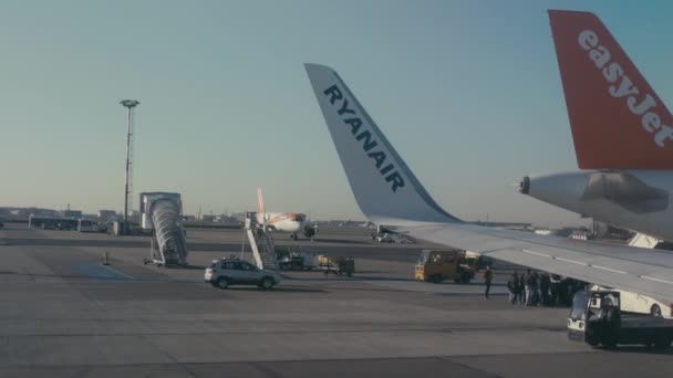 Clip Ralenti Une Piste Aéroport Par Cabine — Video