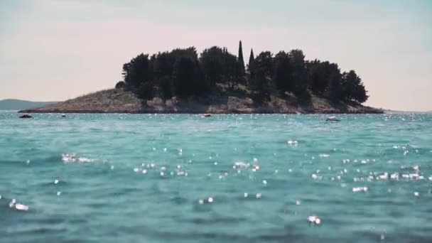 Клип Хорватского Маленького Острова — стоковое видео