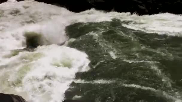 Rio Zambeze Vista Panorâmica Das Rapids — Vídeo de Stock