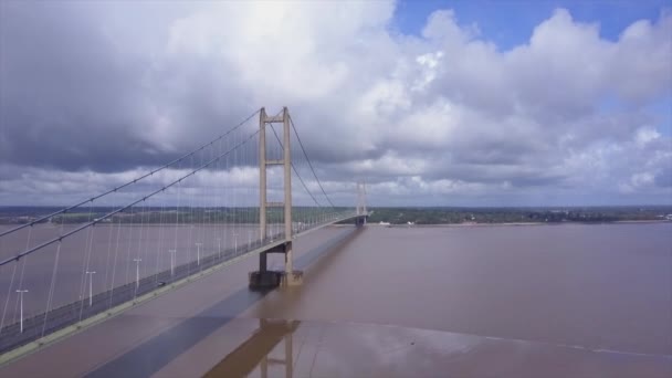 Deze Brug Ooit Langste Hangbrug Ter Wereld Van Noord Naar — Stockvideo