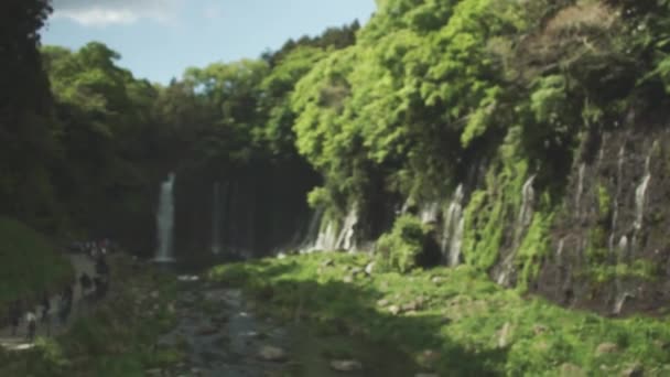 富士山附近的瀑布 — 图库视频影像