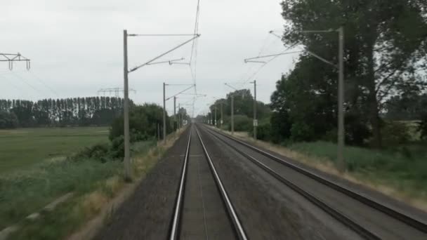 通過する電車の中で — ストック動画