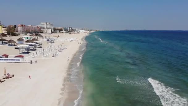 Sobre Vuelo Playa — Vídeos de Stock