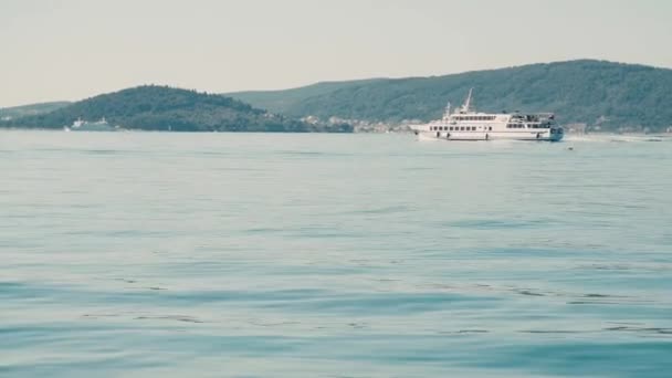 Ferry Boot Varen Rustig Water — Stockvideo