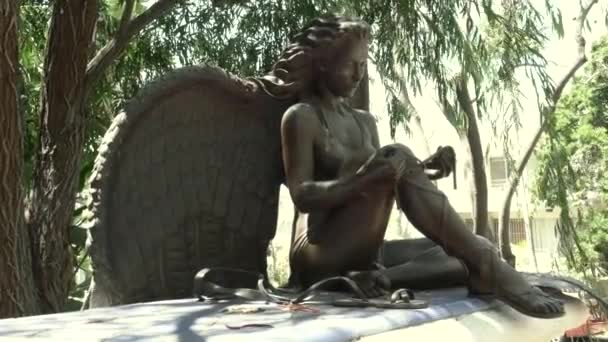 Estatua Ángel Los Ángeles — Vídeos de Stock