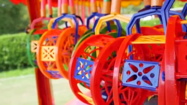 Colourful Fairground Toys Fair Manchester England — Stock Video