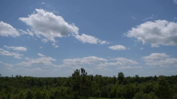 Panorama Över Blå Himmel Landskap — Stockvideo