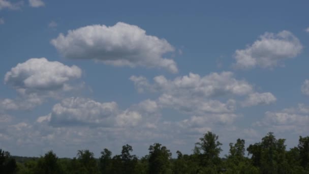 Céu Azul Panorama Nuvens — Vídeo de Stock