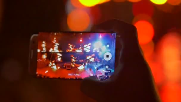 Enregistrement Partir Téléphone Portable Concert — Video