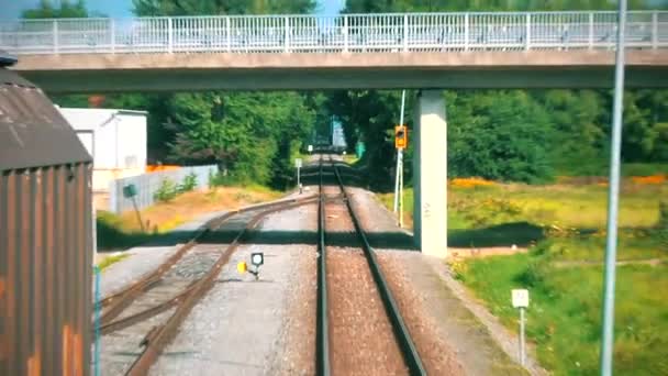 Épique Prise Vue Sur Chemin Fer — Video