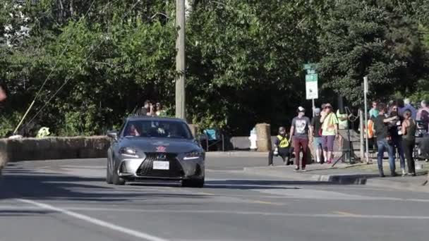 Tour Delta Årlig Tävling Road Bike Race Ladner Med Hundratals — Stockvideo