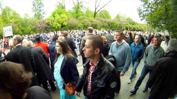 Fête Nationale Norvège Belle Procession Robe Traditionnelle Heureux Joyeux Norvégiens — Video