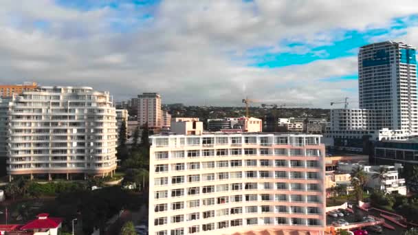 Aerial Shots Umhlanga Beach Hotel South Africa — Stock Video