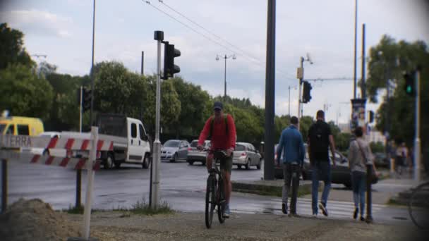 Ulice Budapesztu Szary Poranek — Wideo stockowe