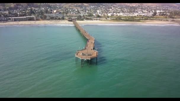 Santa Barbara Giden 101Nci Otoyolun Güney Kaliforniya Ventura Sahili Skelesi — Stok video