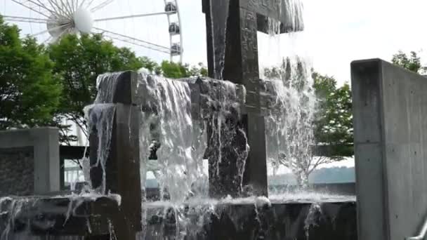 Amazing Water Fountain Slow Motion — Stock Video