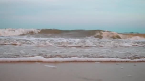 Spiaggia Onde Rallentatore — Video Stock