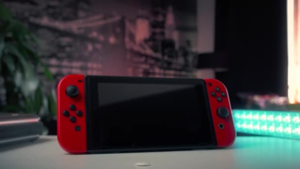 Nintendo Düğmesinin Yakınlaştırması — Stok video