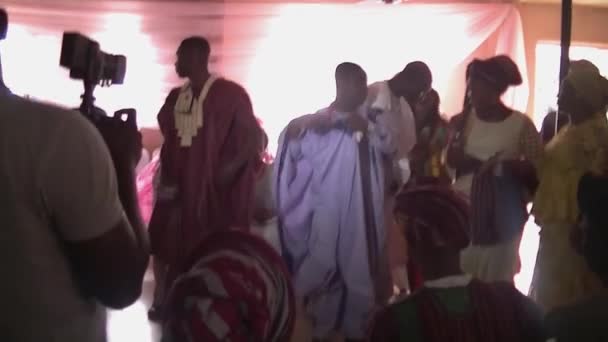 Una Foto Scattata Durante Matrimonio Tradizionale Yoruba Africa — Video Stock