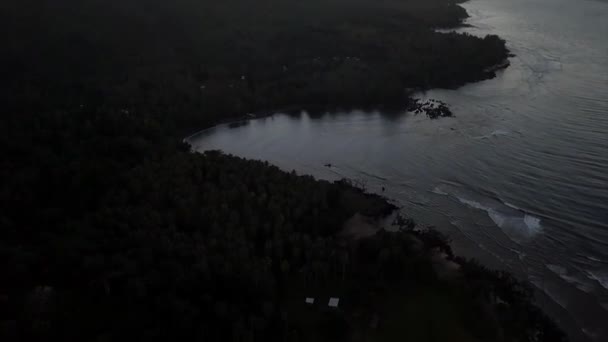 パラダイス島 日の出にバヌアツからの空撮 — ストック動画