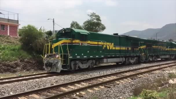 Pase Tren Tlalepantla Estado México Mxico — Vídeo de stock