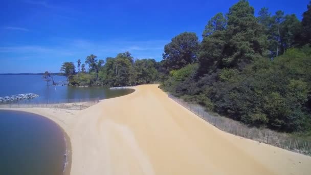 Journée Ensoleillée Sur Plage Yorktown — Video