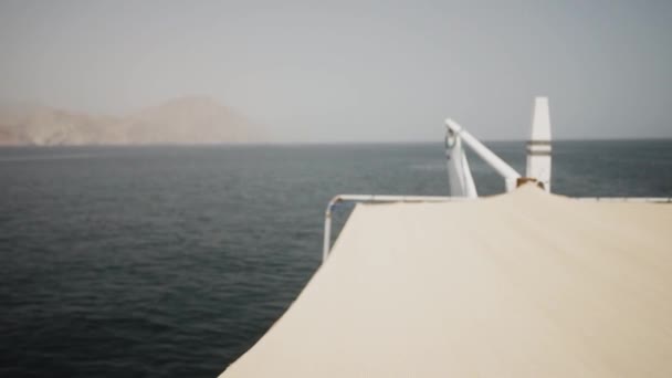 Voile Bateau Traditionnel Côte Oman Croisière Sur Bateau Pêche Mer — Video