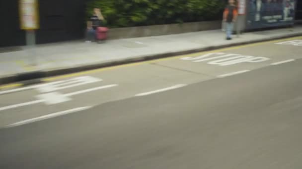 Такси Гонконга Заднем Плане — стоковое видео