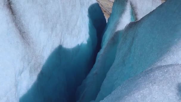 Gleciar Ice Walk Caminhada Aventura — Vídeo de Stock
