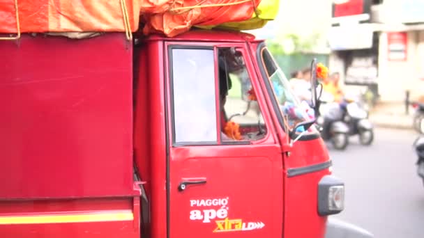 Δείτε Indian Rickshaw Αυτοκίνητο — Αρχείο Βίντεο