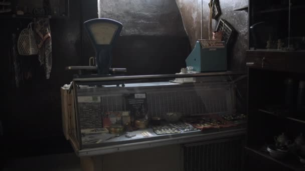旧ソ連の刑務所の店 — ストック動画
