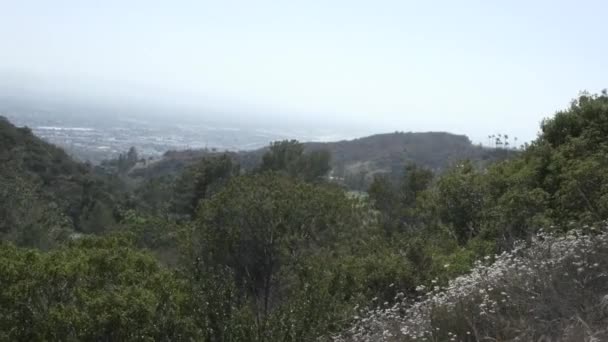 Burbank City Übersicht Schwenk Von Rechts Nach Links — Stockvideo