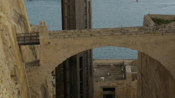 Große Malta Filmsammlung Alter Sehenswürdigkeiten Fantastischer Architektur Und Küste Kann — Stockvideo