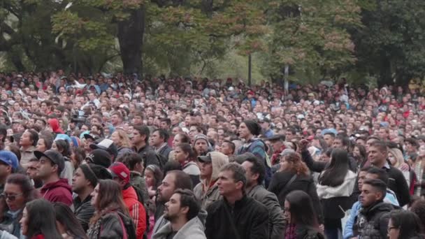 Argentinok Ünneplik Csapatuk Egyik Célját — Stock videók