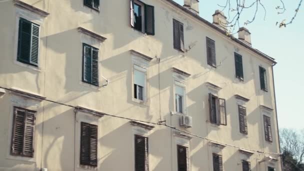 Grande Vecchio Edificio Colore Beige Zara Croazia — Video Stock