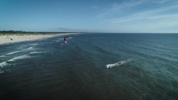 Esta Toma Aérea Cámara Drones Puede Ver Intrépido Amante Del — Vídeo de stock