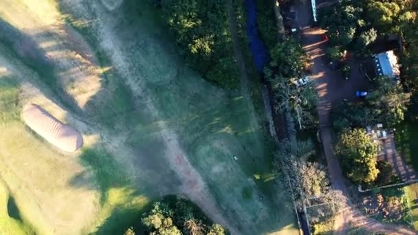 Luchtfoto Roterend Uitzicht Landschap Rond Durban Zuid Afrika — Stockvideo