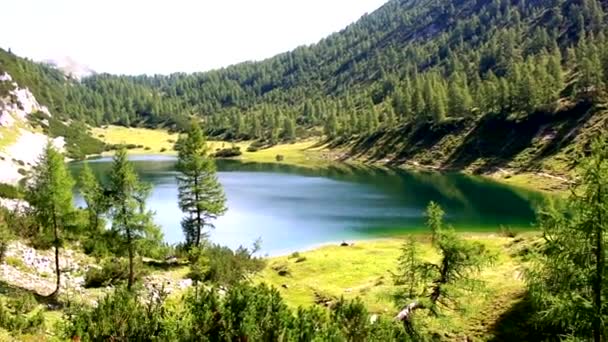 Avusturya Daki Muhteşem Göl — Stok video