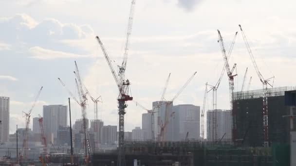 Vuoden 2020 Tokion Olympiakylän Rakentaminen — kuvapankkivideo