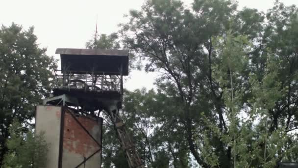 Eski Terk Edilmiş Maden Kulesi — Stok video