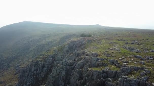 Filmdrone Beelden Van Berg Arbel Israël Familie Vakantie Israël Drone — Stockvideo