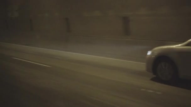 Автомобили Проходящие Через Тоннель Сиэтле — стоковое видео