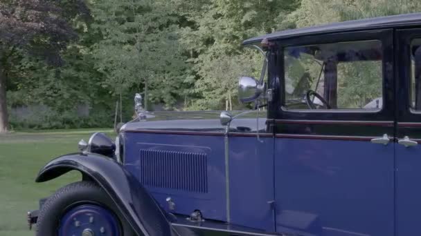 Widok Dobrze Odrestaurowany Samochód Minerva Minerwa Była Wybitnym Belgijskim Luksusowym — Wideo stockowe